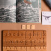 Lernbrett Montessori Buchstaben