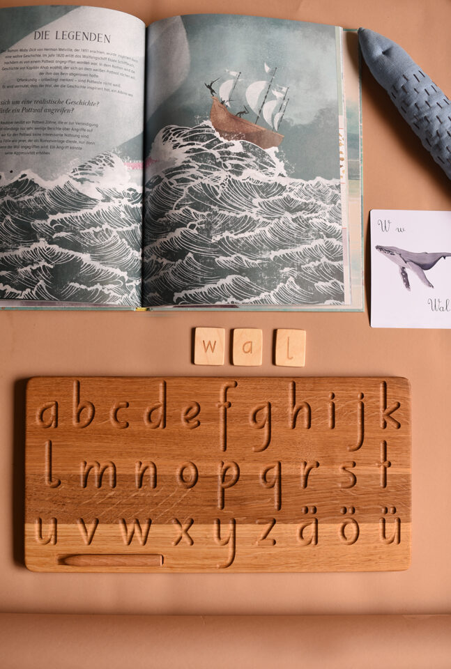Lernbrett Montessori Buchstaben