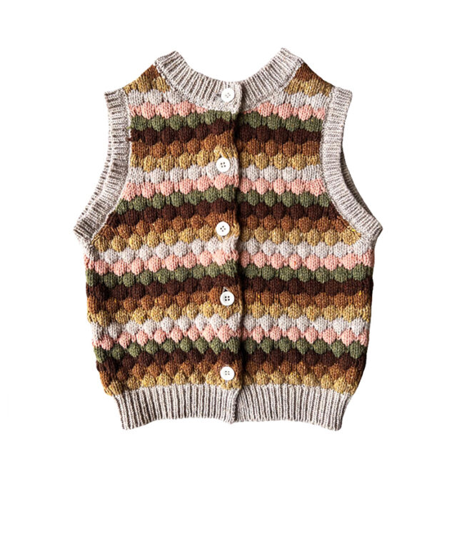 BUBBLE Vest Kids aus Wolle von Mabli Seidenkinder