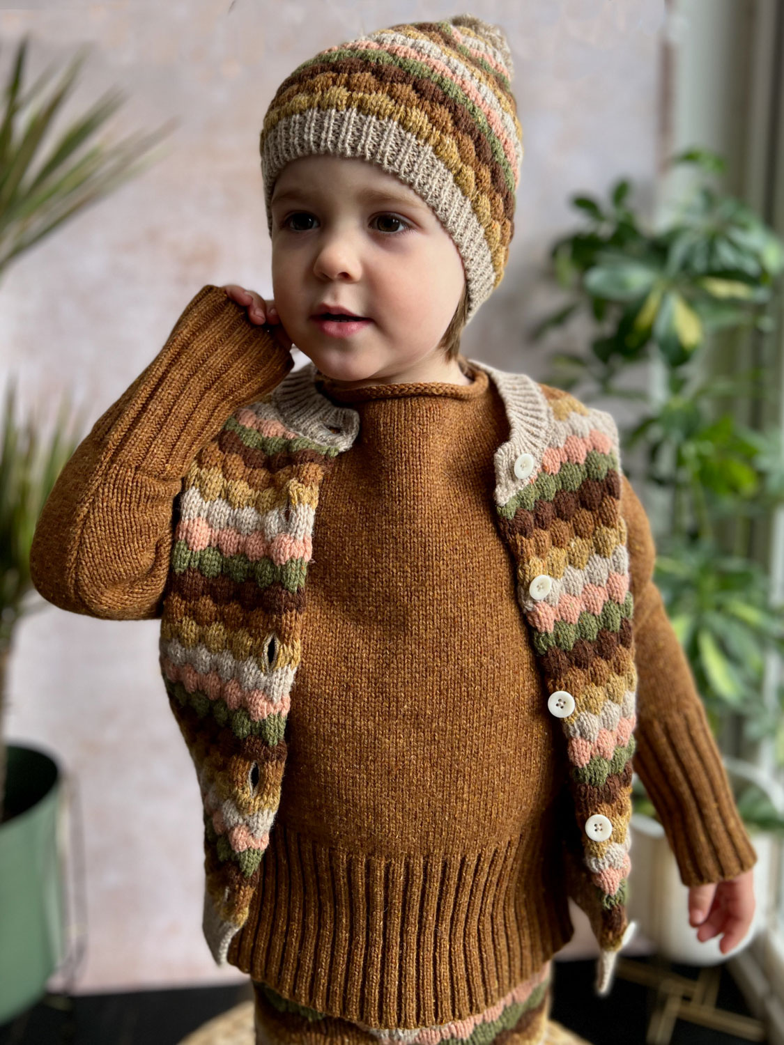 BUBBLE Vest Kids aus Wolle von Mabli Seidenkinder