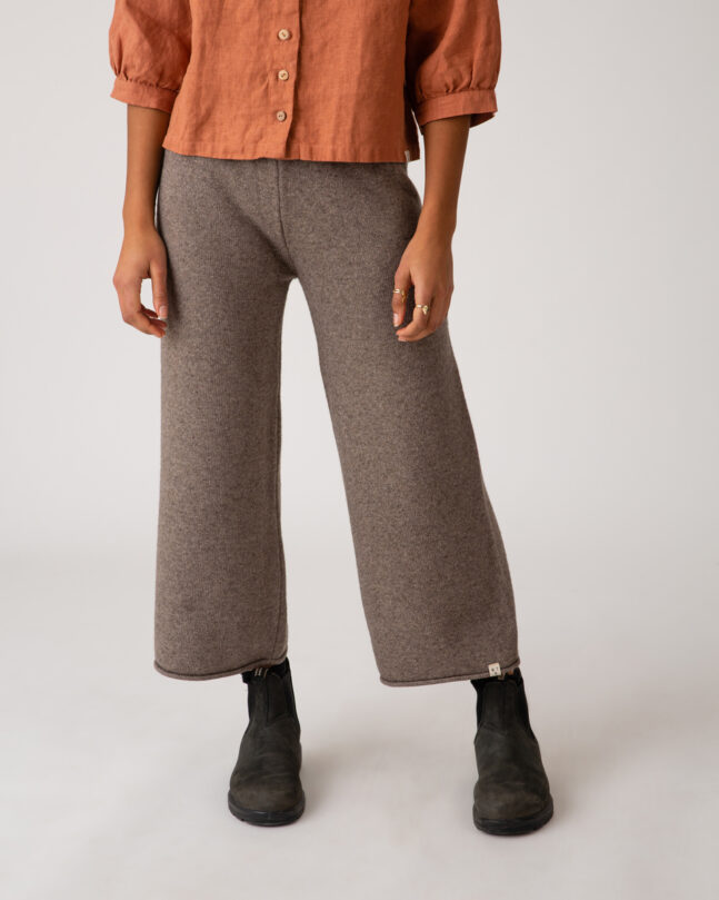 Pantalon Cozy Strick Wolle Fair Fashion