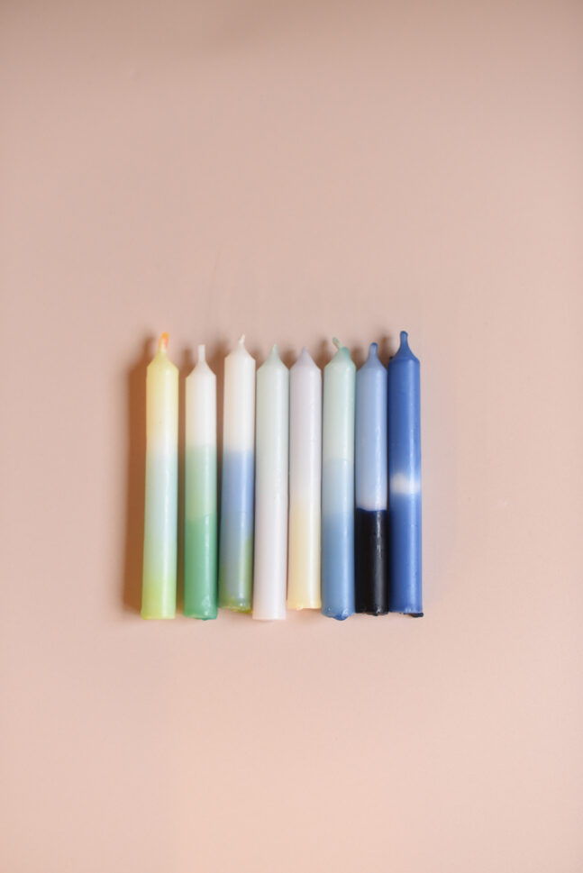 Geburtstagskerzen Tip Dye