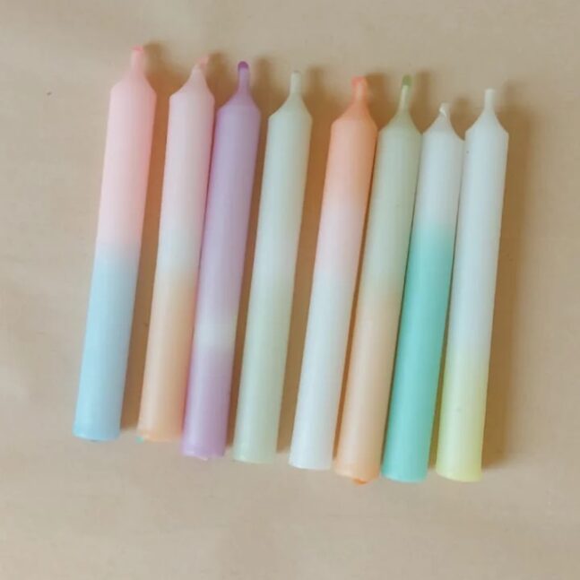 candle birthday pastell