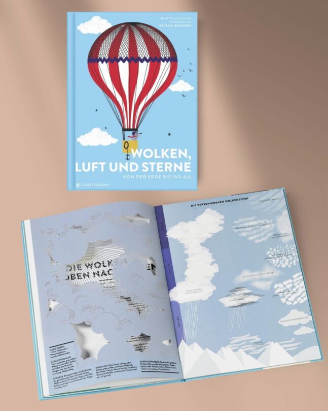 Bilderbuch Wolken, Luft und Sterne; Autorin Hélène Druvert, Gerstenberg Verlag