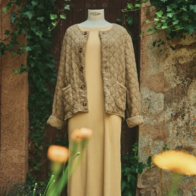 Robe Orchidee Dress von Poudre Organic in Farbe Sahara Sun