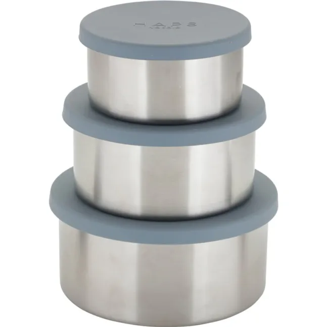 Steel Trio Large Terracotta, Ocean und Olive von Haps Nordic