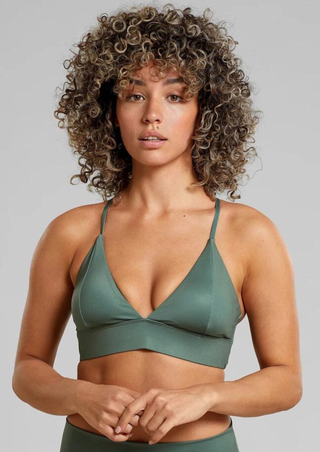 Bikini top en Leaf Green