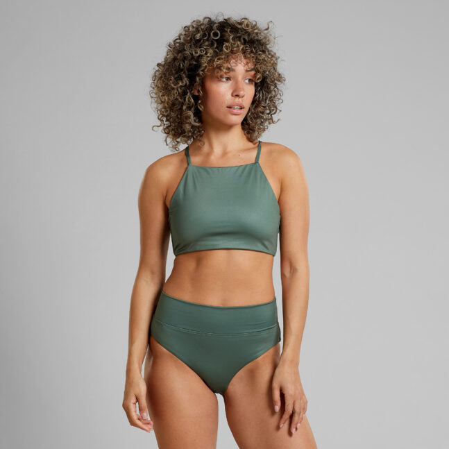 Bikini Top Orust Leaf Green par Dedicated