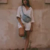 Sac banane Vichy Ocean par Gabrielle Paris