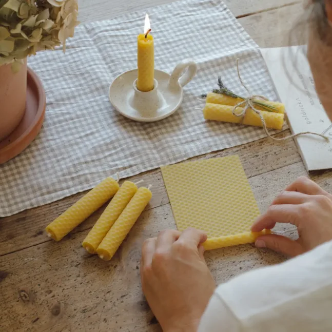 DIY-Bienenwachskerzen von Goldrick Natural Living