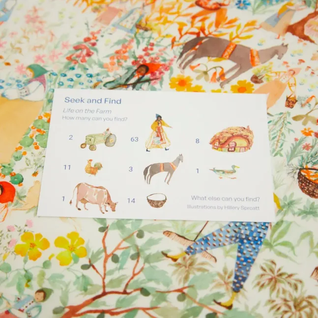 The Play Silk, Farm Seek and Find-Playmap von Sarah's Silk