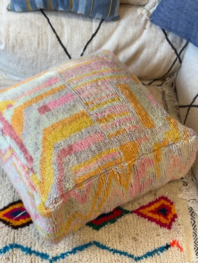 Marokkanischer Boujaad Pouf von NOMAD BY LIV