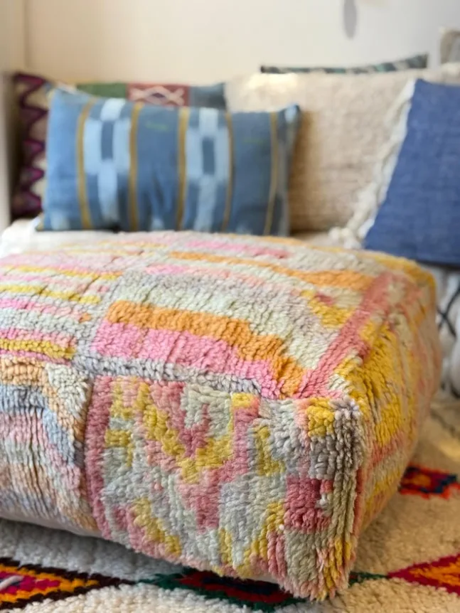Marokkanischer Boujaad Pouf von NOMAD BY LIV
