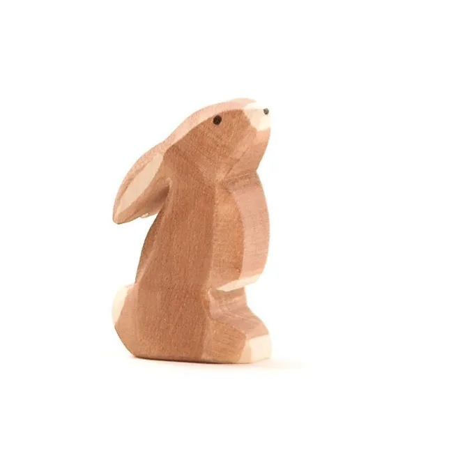Holztier von Ostheimer der kleine Hase stehend