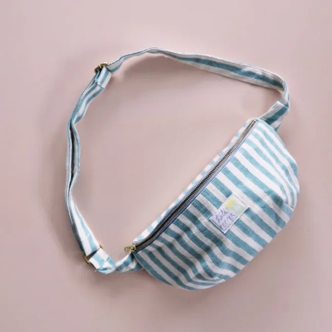 Shoulder bag Stripe Rose Blue von Lili Pepper