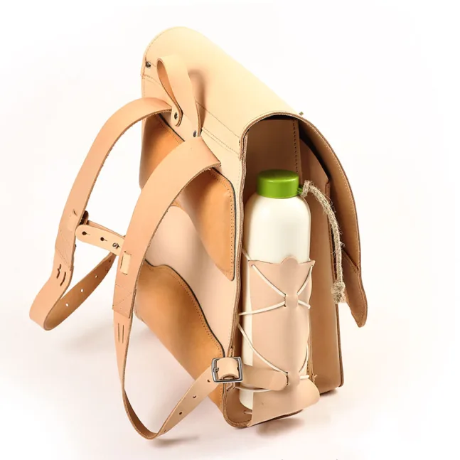 Leder Schultasche KOMPAKT von hukkepack