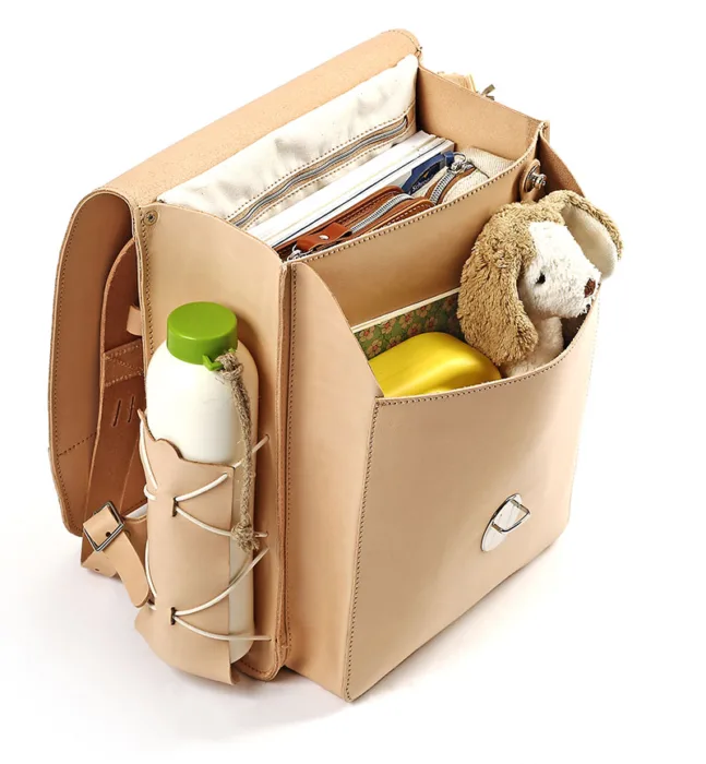 Leder Schultasche KOMPAKT von hukkepack