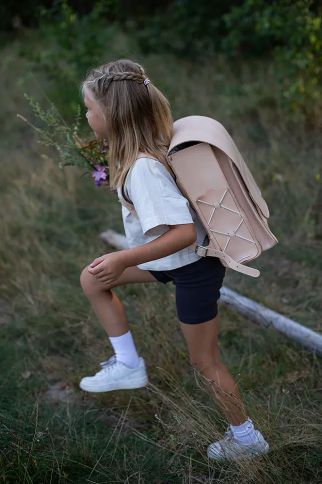 Leder Schultasche KOMPAKT von hukkepack
