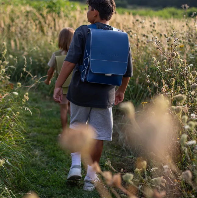 Leder Schultasche KOMPAKT von hukkepack