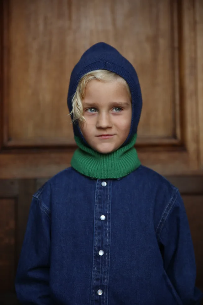 BALACLAVA BLUE+ GRASS HVID