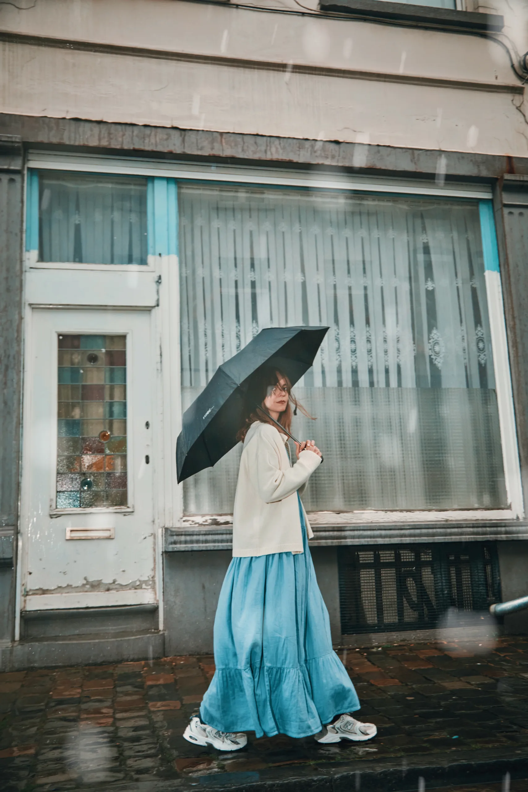 Edited with Lens Distortions v6.8.1 PETALE Cardigan in Ivory, Scarlett Red und Mist von poudreorganic