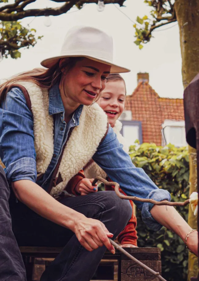 Bodywarmer aus 100% Schafwolle in Flat white von We Are Wovens