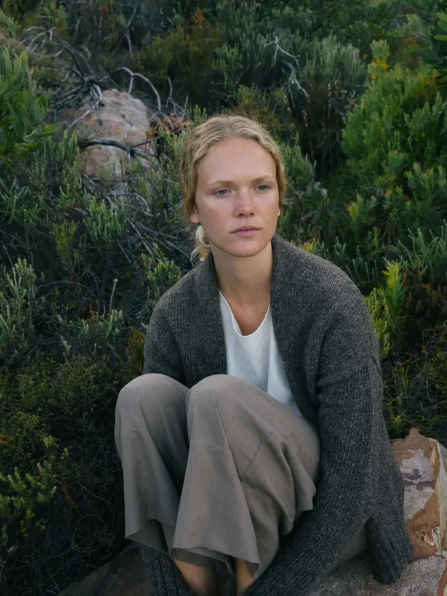 Artisan Wolle Cardigan von Cecilia Sörensen