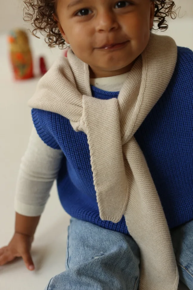 SCARF JOSEPHINA CREAM HVID