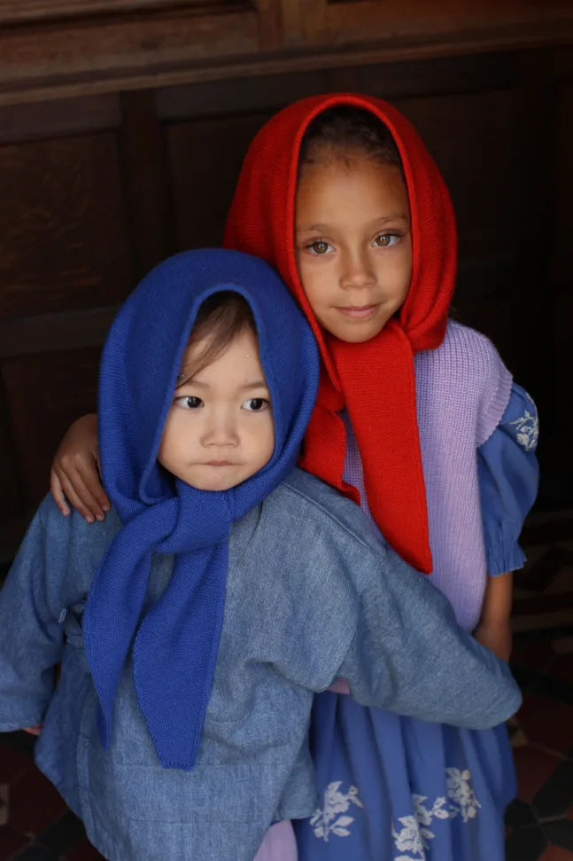 SCARF JOSEPHINA RED HVID