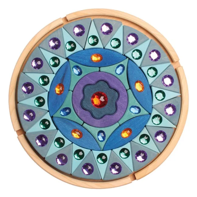 Petit mandala scintillant en bois par Grimm's