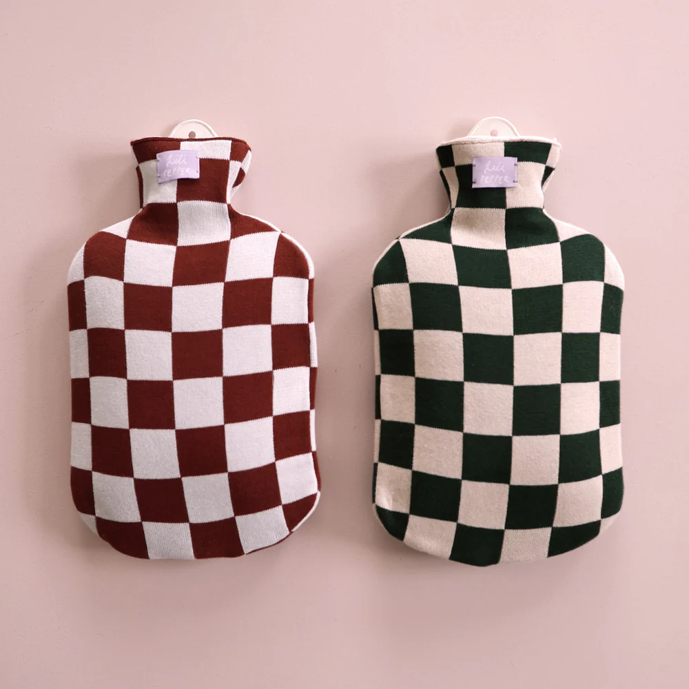 Mood-1-Waermeflasche-Lili-Pepper-Bettflasche-2 Wärmeflasche Check Green Rose von Lili Pepper
