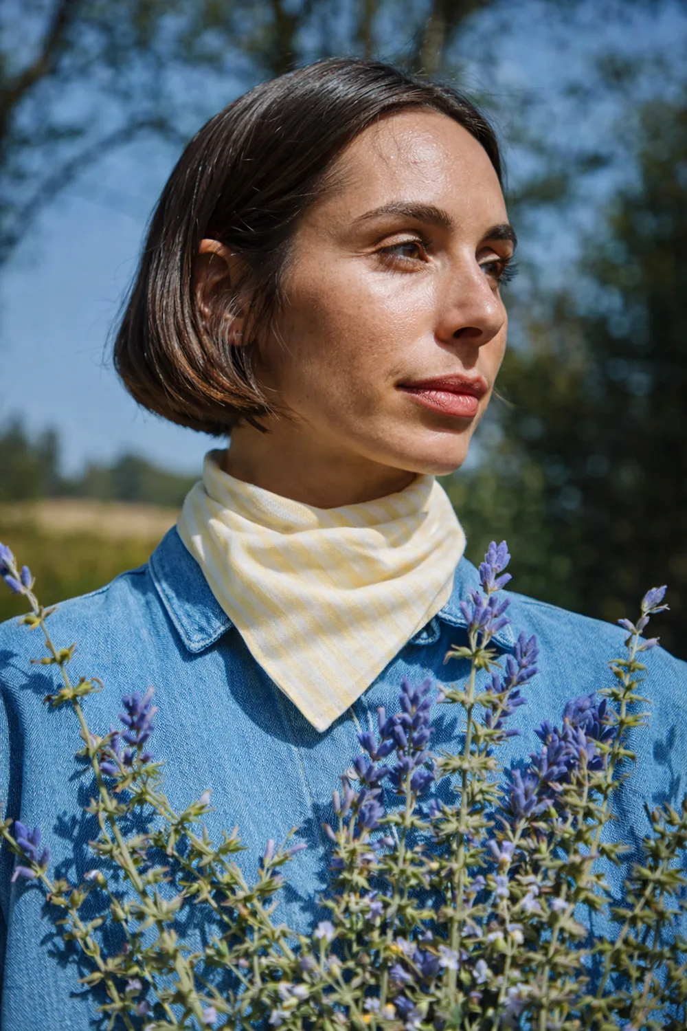 Poudre.Organic.foulard.yellow.stripes Poudre.Organic.foulard-yellow.stripes