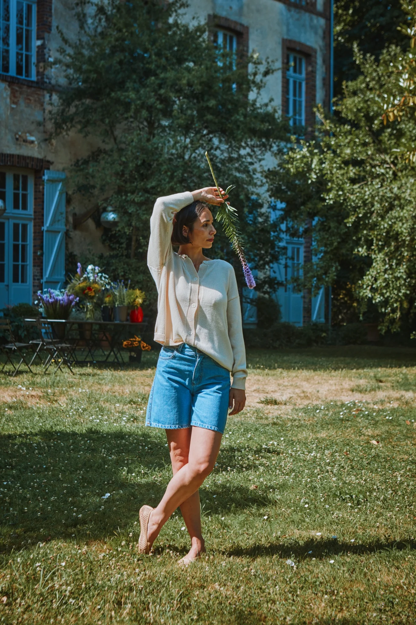 Short_VETIVER_Cardigan_PETALE_3_web Adult Maté Cardigan von poudreorganic