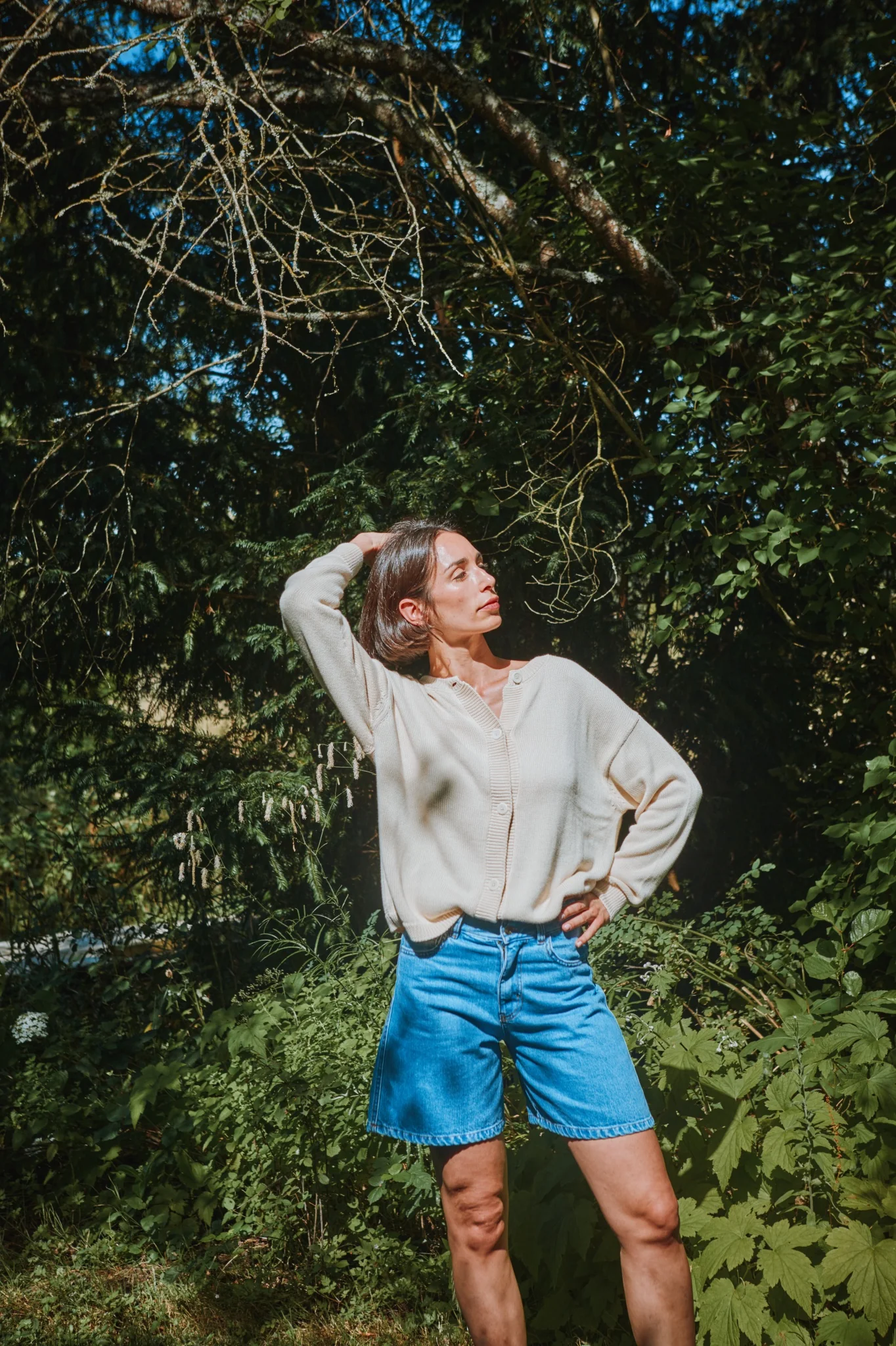 Short_VETIVER_Cardigan_PETALE_8_web Adult Maté Cardigan von poudreorganic